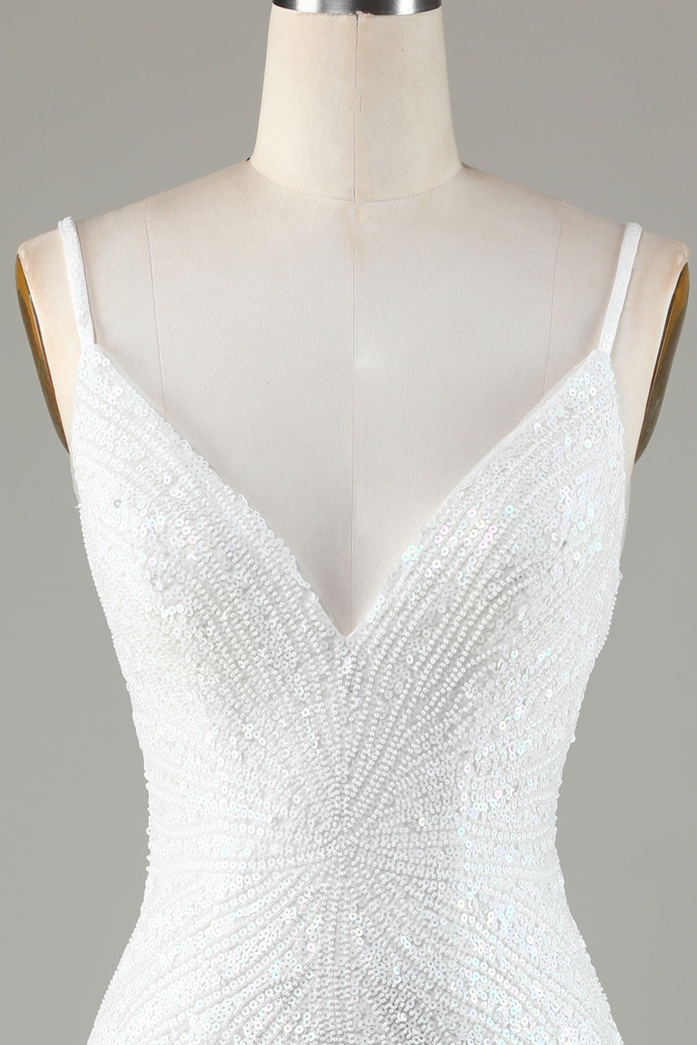 Sparkly Bodycon Spaghetti stropper Blå Lace-Up Tilbake Kort Homecoming kjole med perler