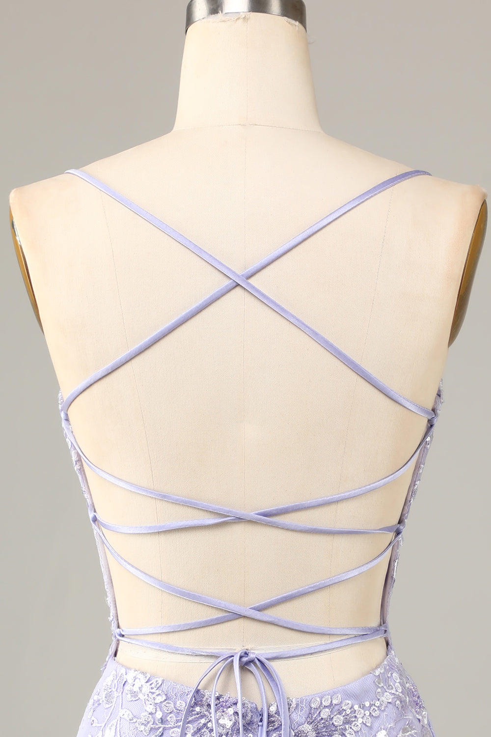 Pretty Bodycon Corset Cocktailkjole med blonder detalj