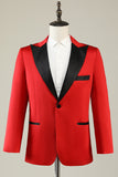 Hakket jakkerød ballblazer for menn