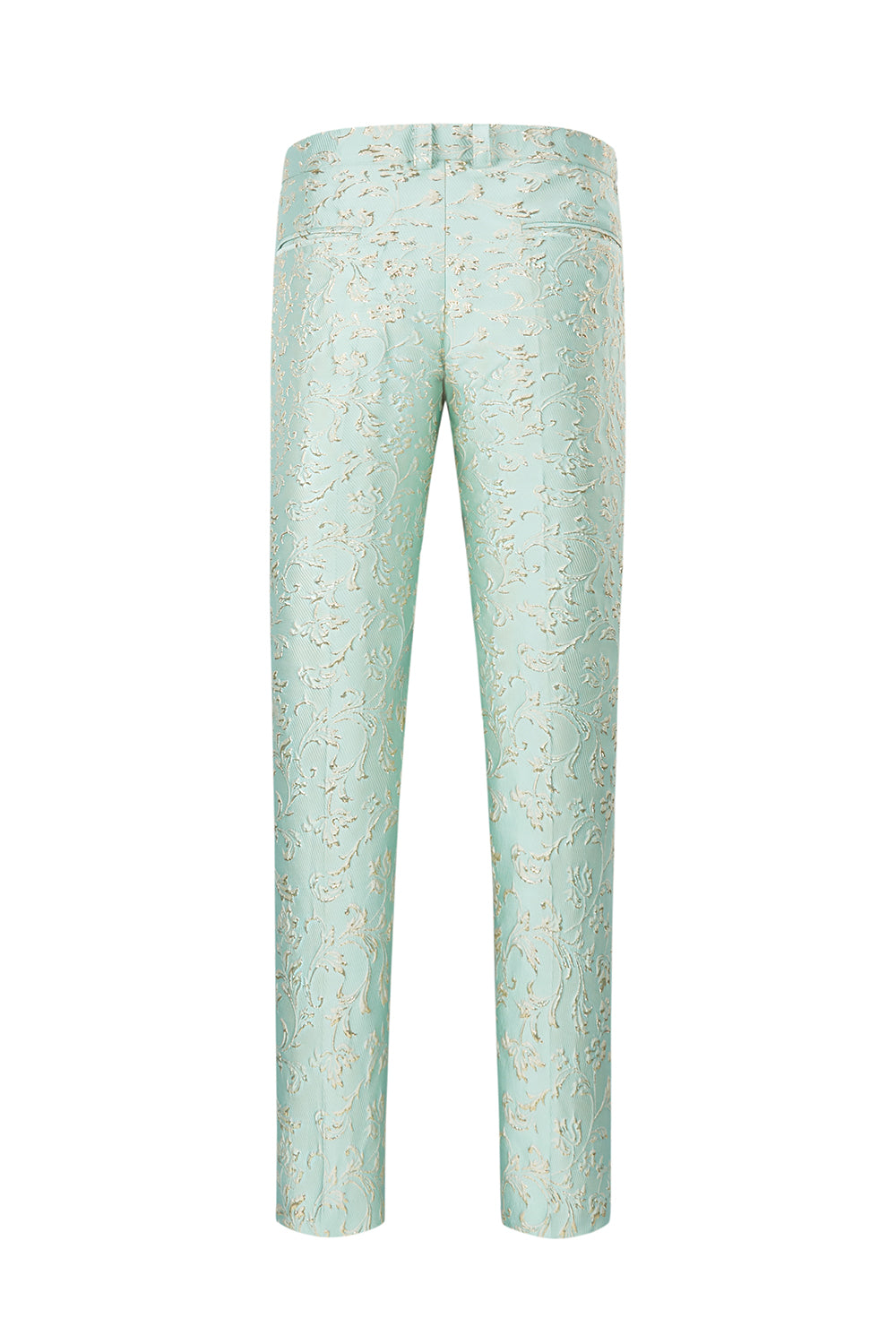 Champagne Sjal Lapel En knapp Jacquard Menns Prom Suits