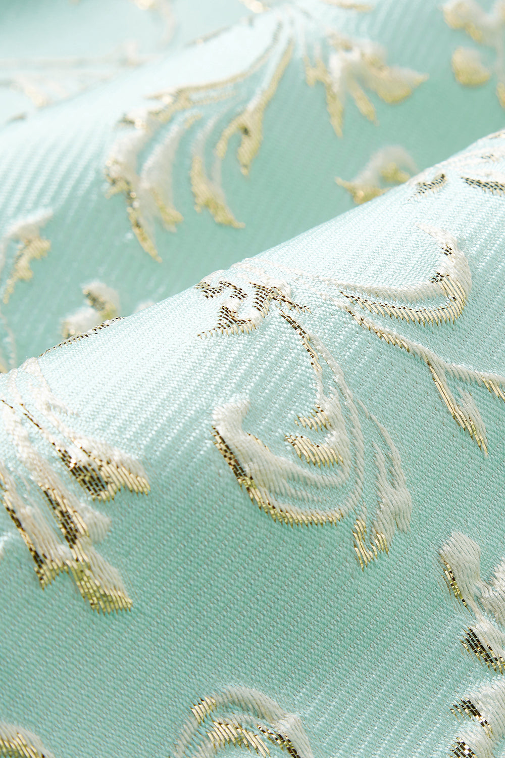 Champagne Sjal Lapel En knapp Jacquard Menns Prom Suits