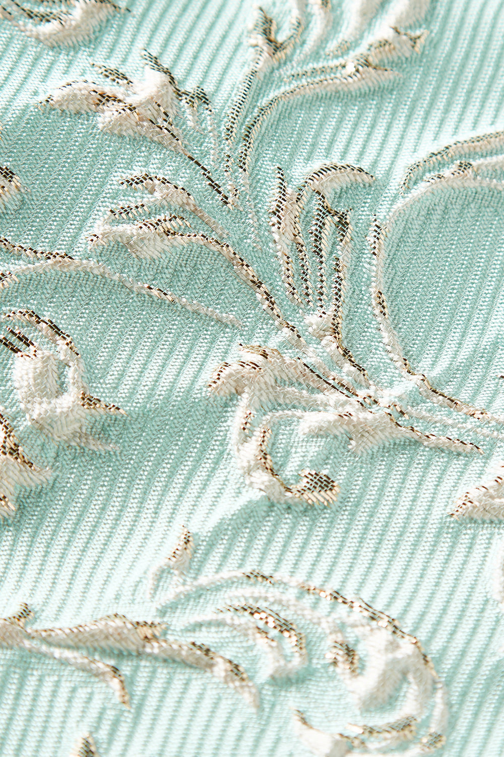 Champagne Sjal Lapel En knapp Jacquard Menns Prom Suits