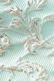 Mint Sjal Lapel En knapp Jacquard Menns Prom Suits