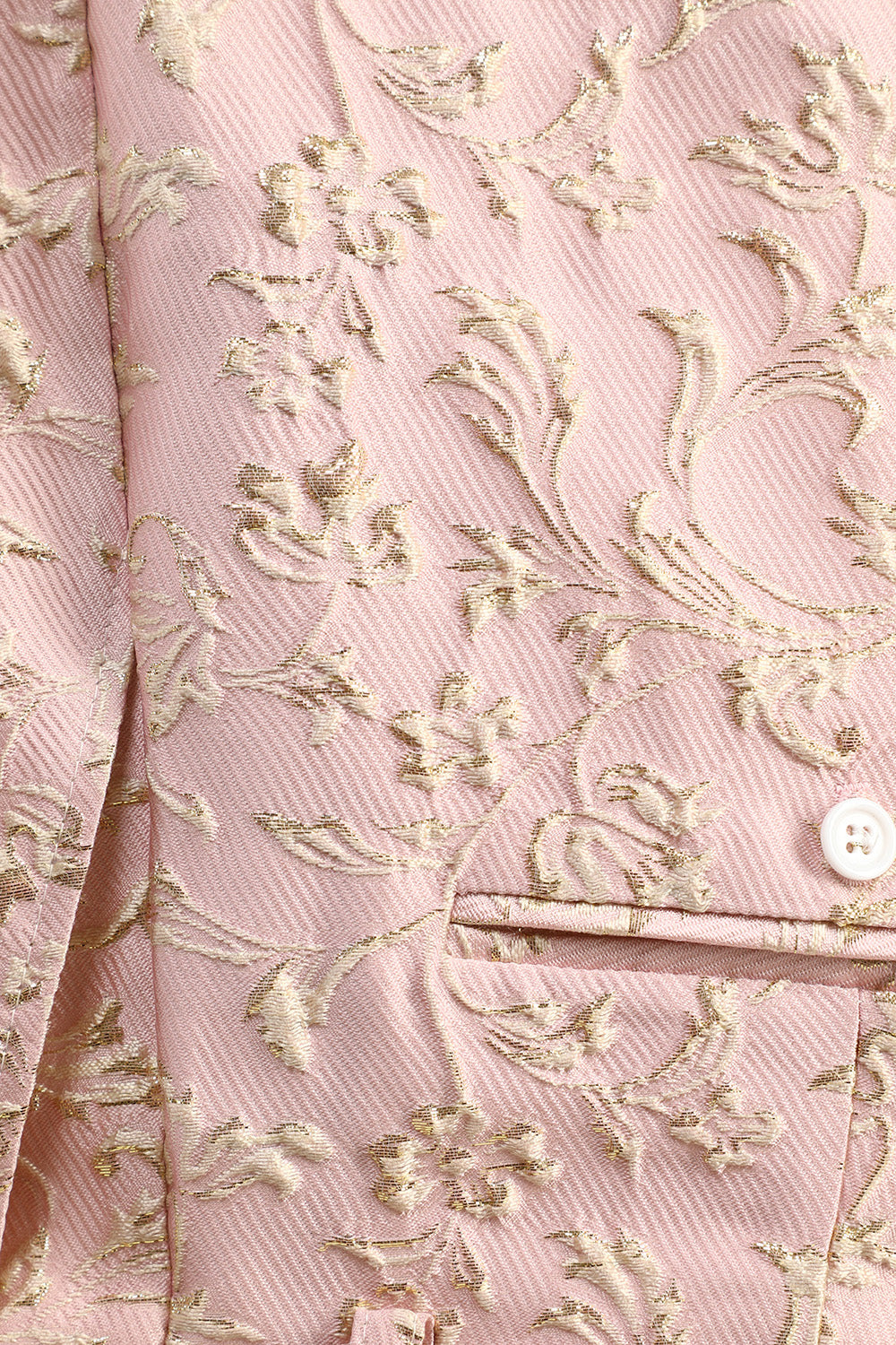Lys rosa sjal jacquard menn prom dresser