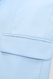 Lyseblå Peak Lapel 2 Piece Menns Prom Suits