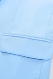 Peak Lapel Single Breasted Sky Blue Menns Prom Suits