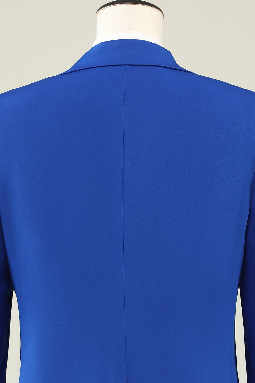 Slim Fit Peak Lapel One Button Blå herreballdrakter