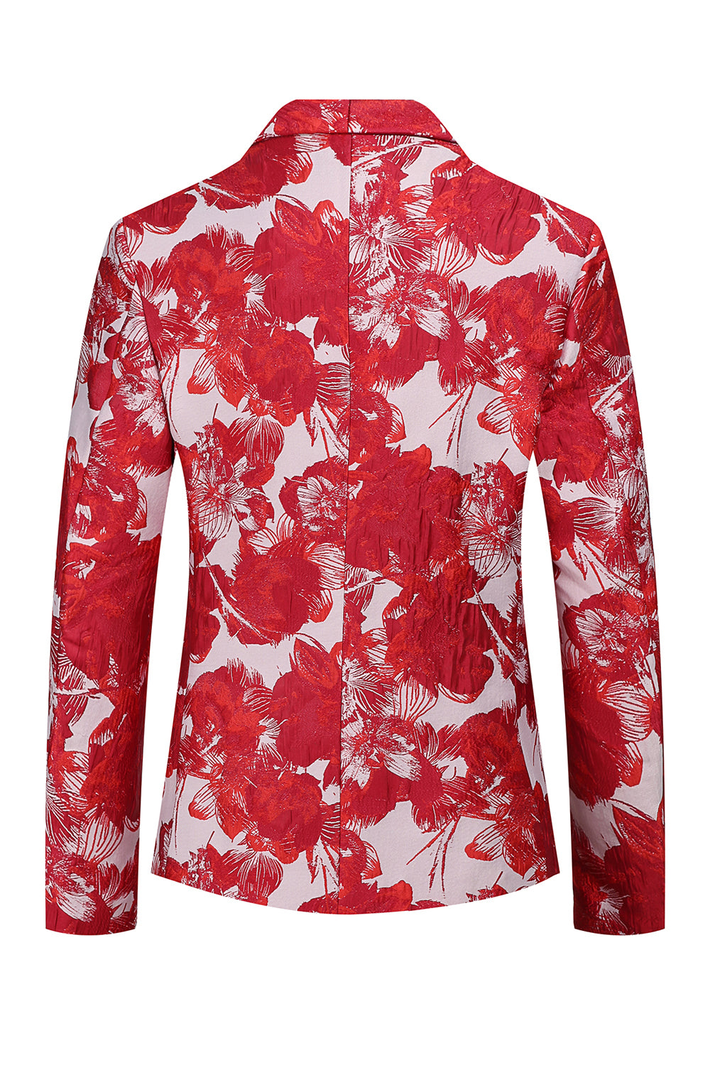 Red Floral Jacquard 2 Piece Menn Drakter