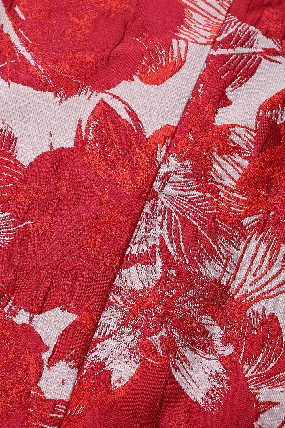 Red Floral Jacquard 2 Piece Menn Drakter