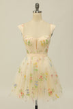 Svart En linje av skulderen Homecoming Dress