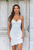 Ivory Lace Asymmetrisk Avtakbart tog Boho brudekjole