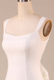 Enkel elfenben havfrue brudekjole med ryggen Bowknot
