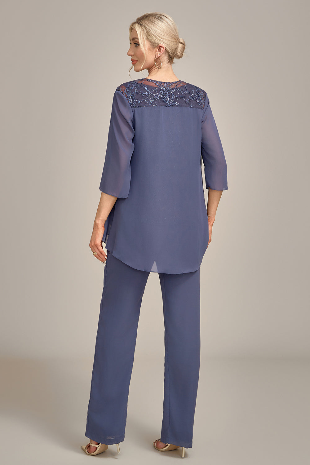 Stormy 3 Piece Chiffon blonder mor til bukser dresser