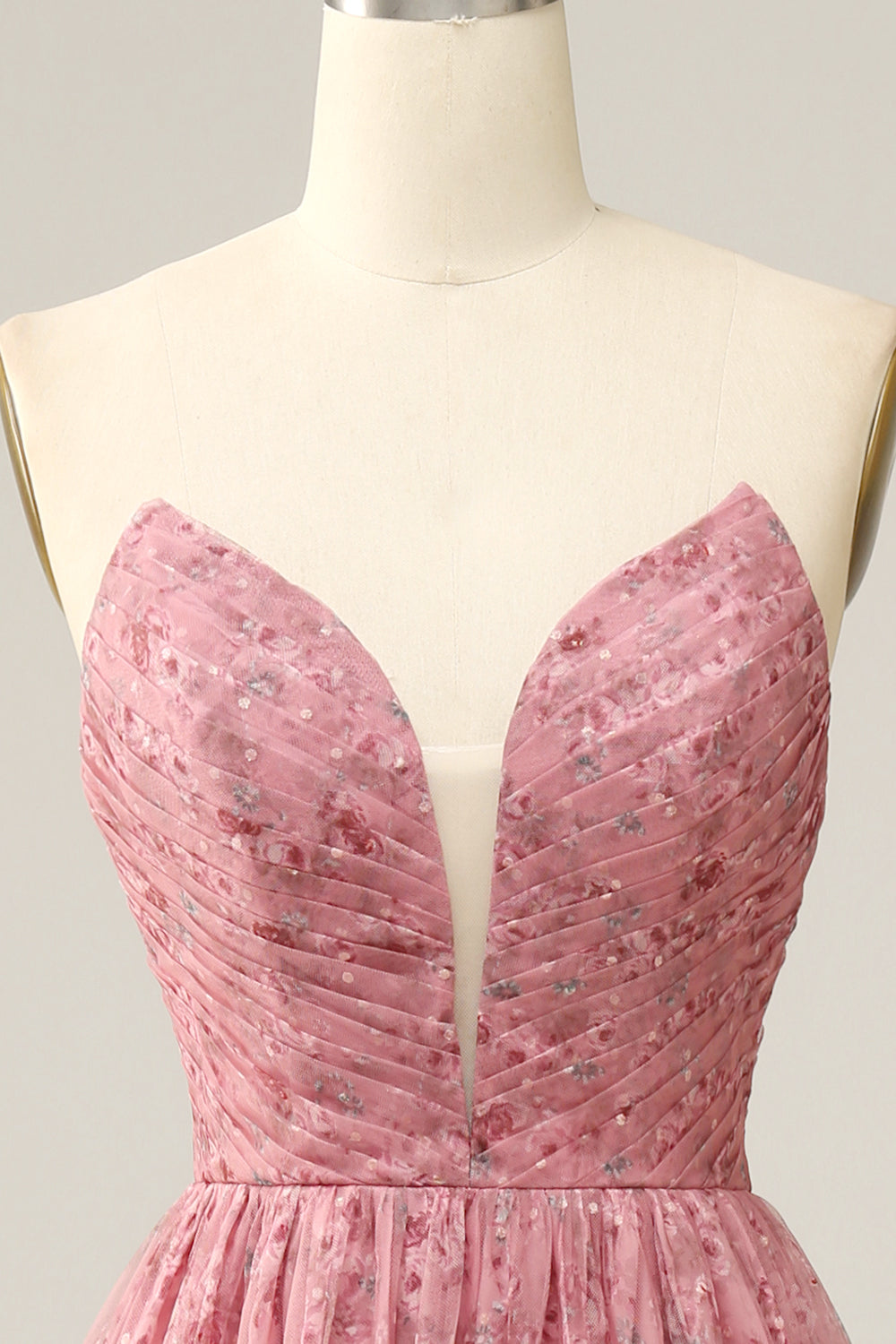 Dusty Rose Sweetheart A-Line Ballkjole