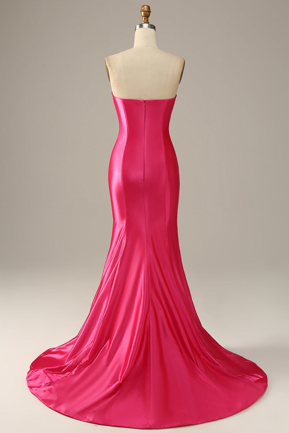 Fuchsia Sweetheart Havfrue Prom kjole