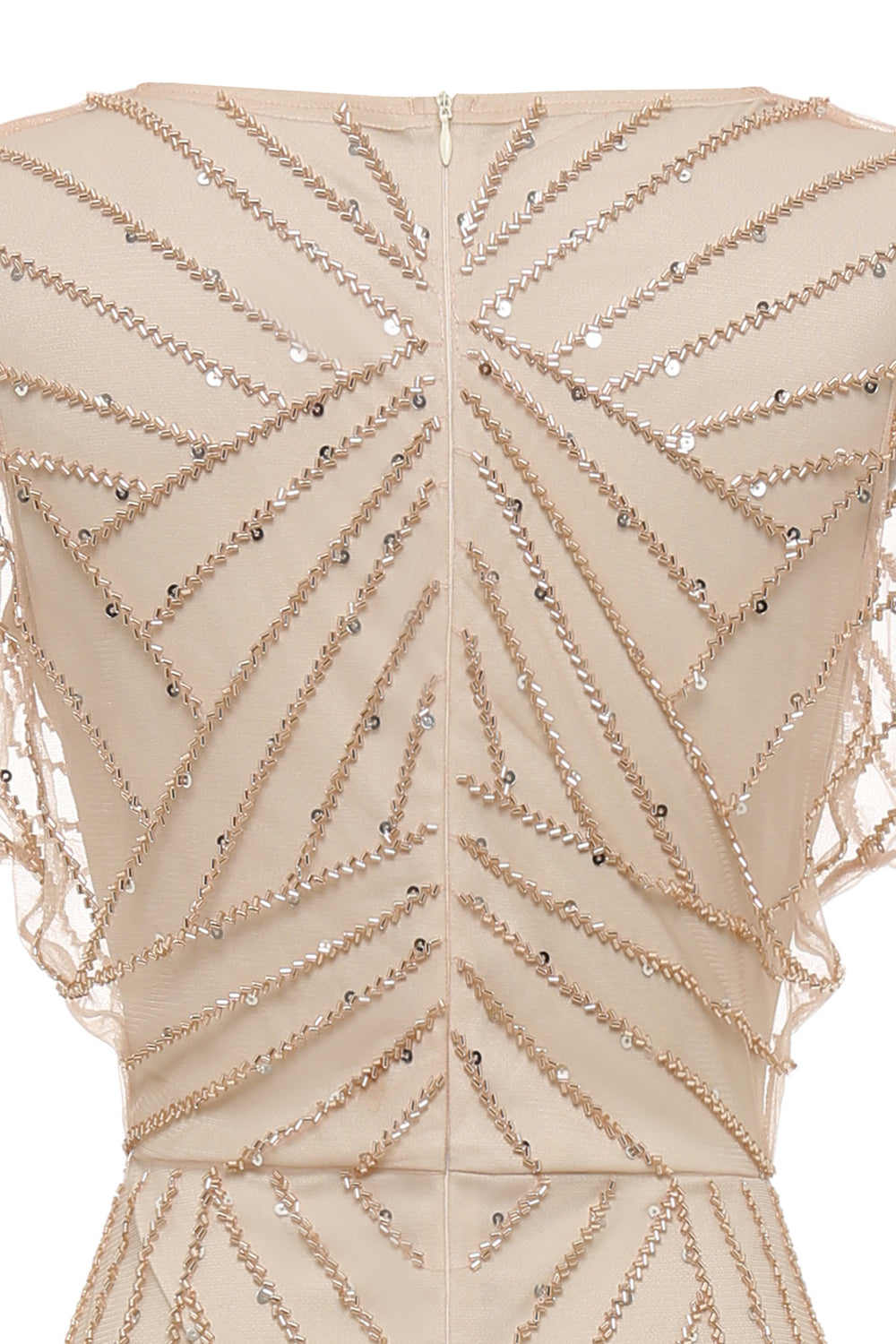 Sheath V Neck Light Khaki Mor til brudekjole med perle