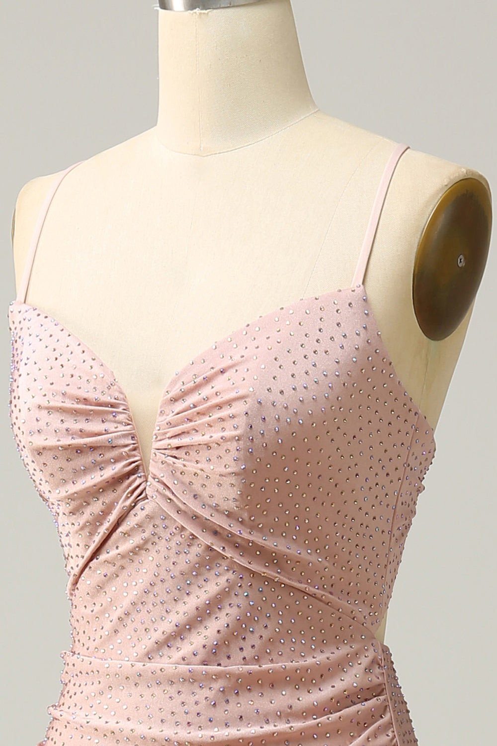 Havfrue Spaghetti stropper Royal Blue Long Prom kjole med perler