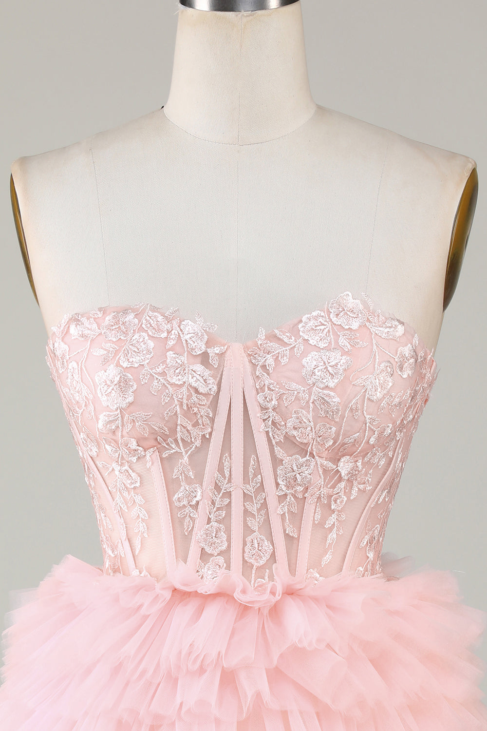 Søt A-Line Sweetheart Blue Corset Kort Homecoming kjole med Ruffles