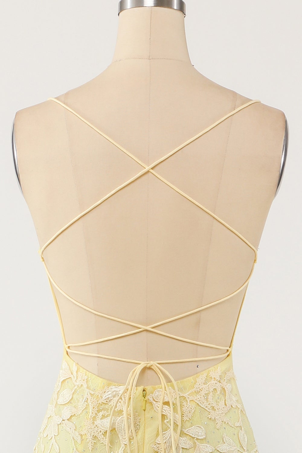 lys lilla havfrue lang ballkjole med appliques