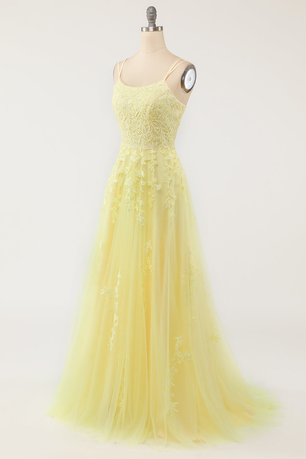 lilla tulle ball kjole med appliques