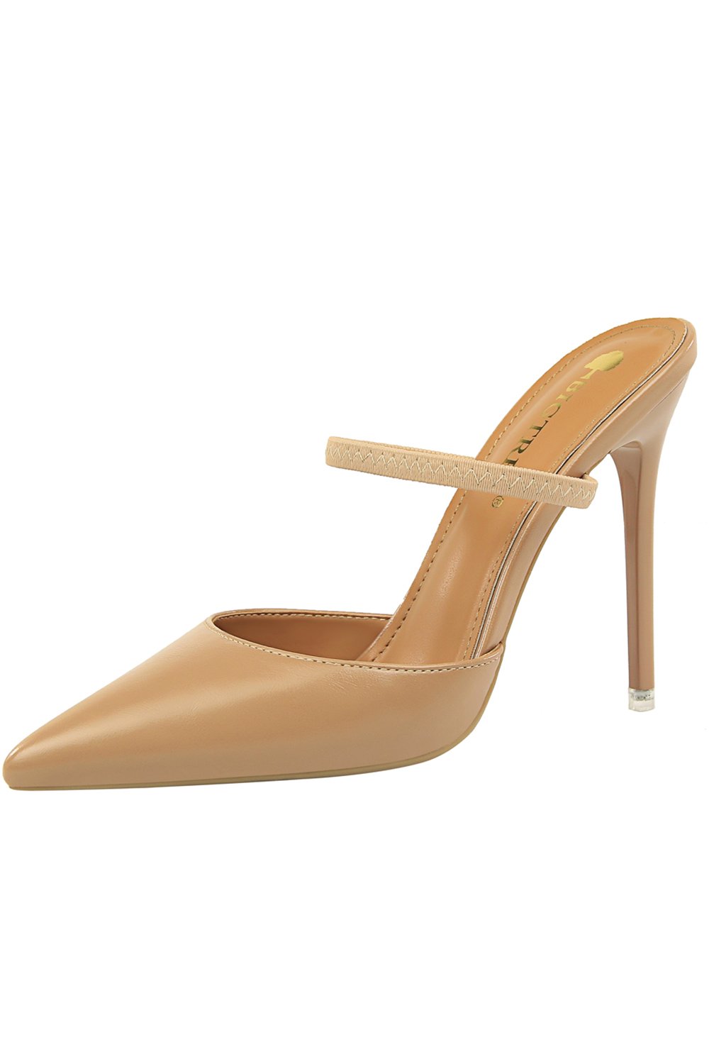 Aprikos Stiletto spisse hæler