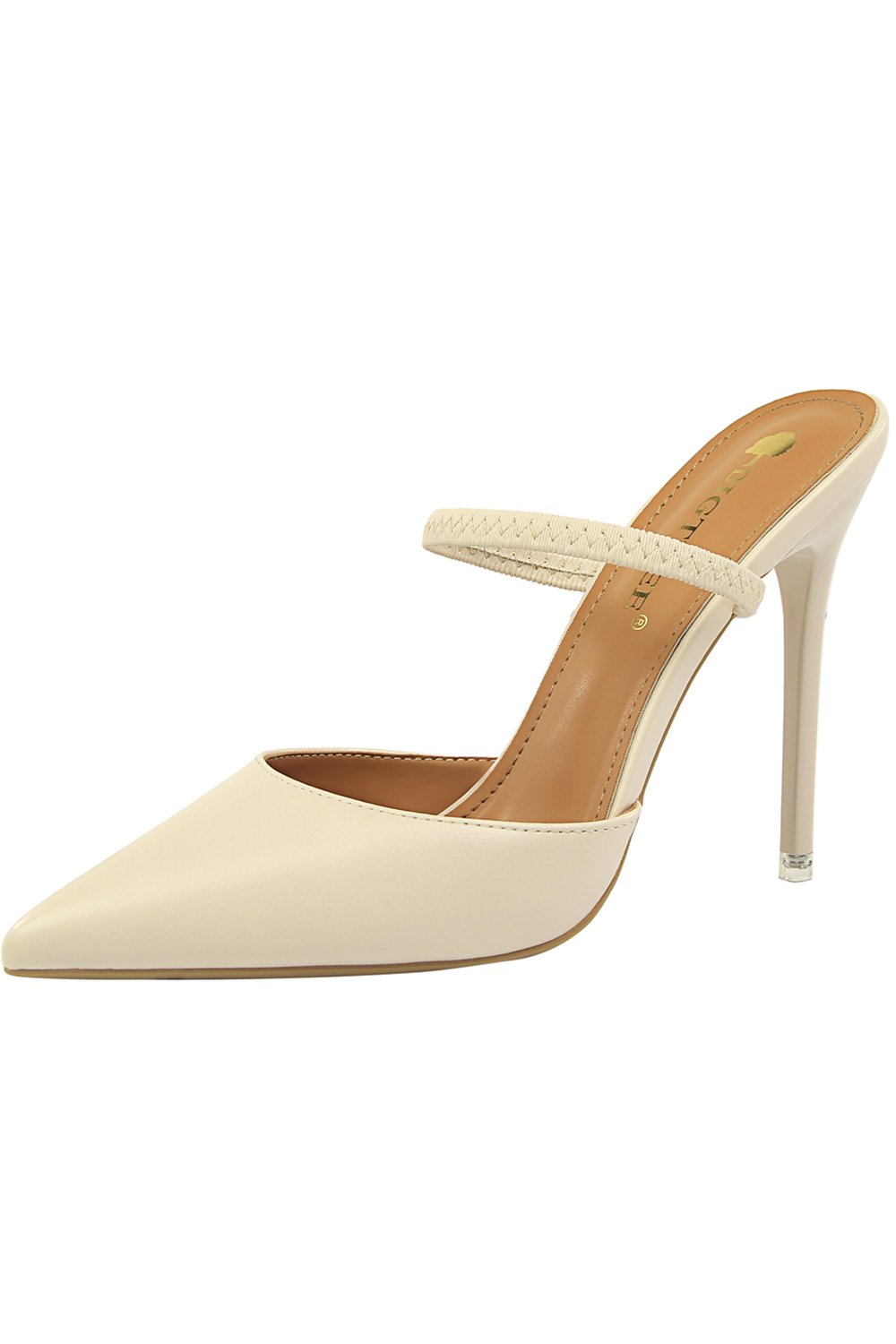 Aprikos Stiletto spisse hæler