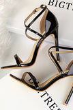 Svarte Stiletto Sandaler