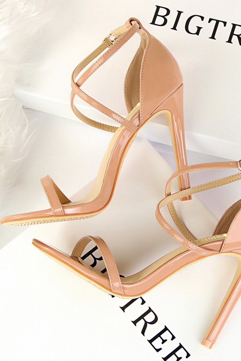 Svarte Stiletto Sandaler