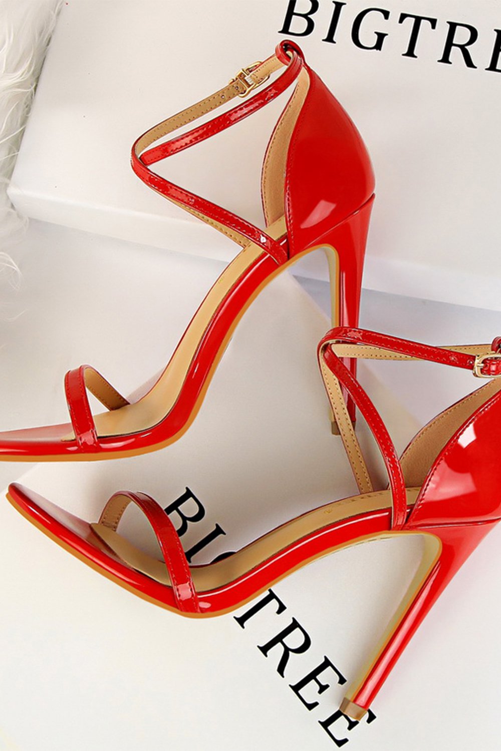 Svarte Stiletto Sandaler