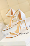 Svarte Stiletto Sandaler
