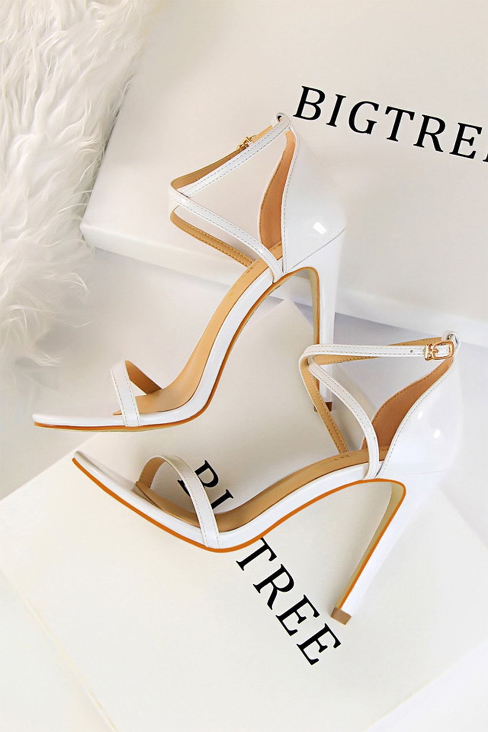 Svarte Stiletto Sandaler