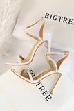 Svarte Stiletto Sandaler