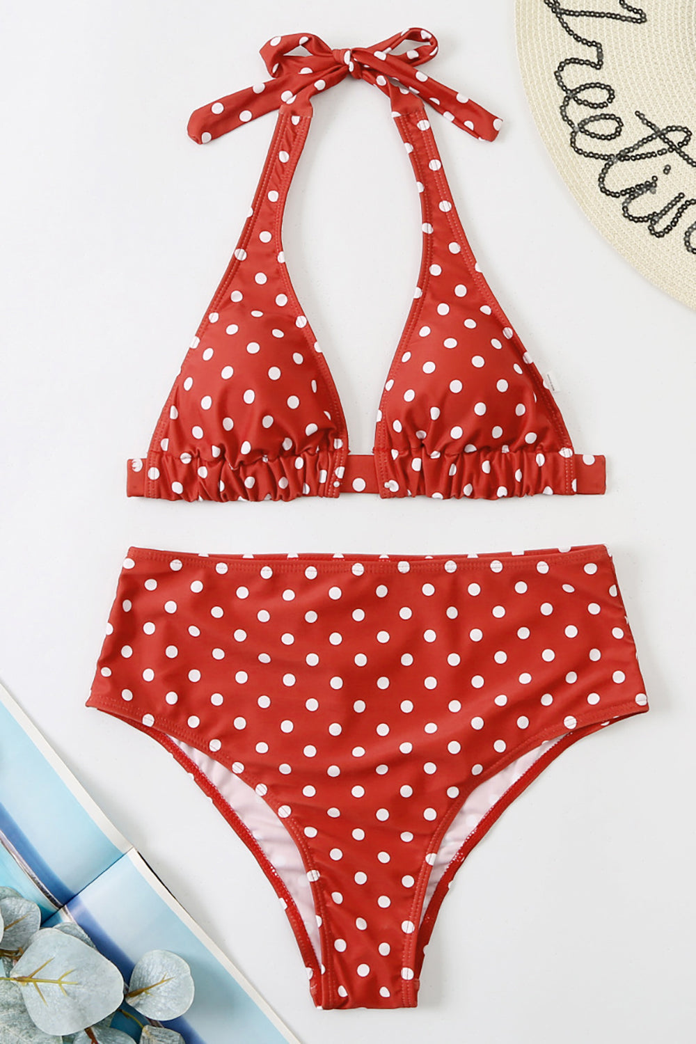 bikini badedrakt med halterhals