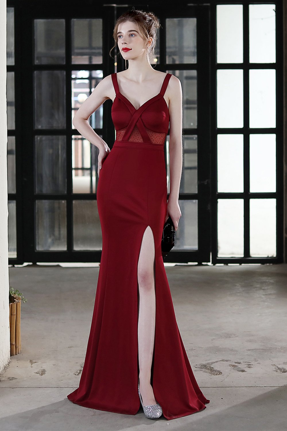 svart havfrue langball formell kjole