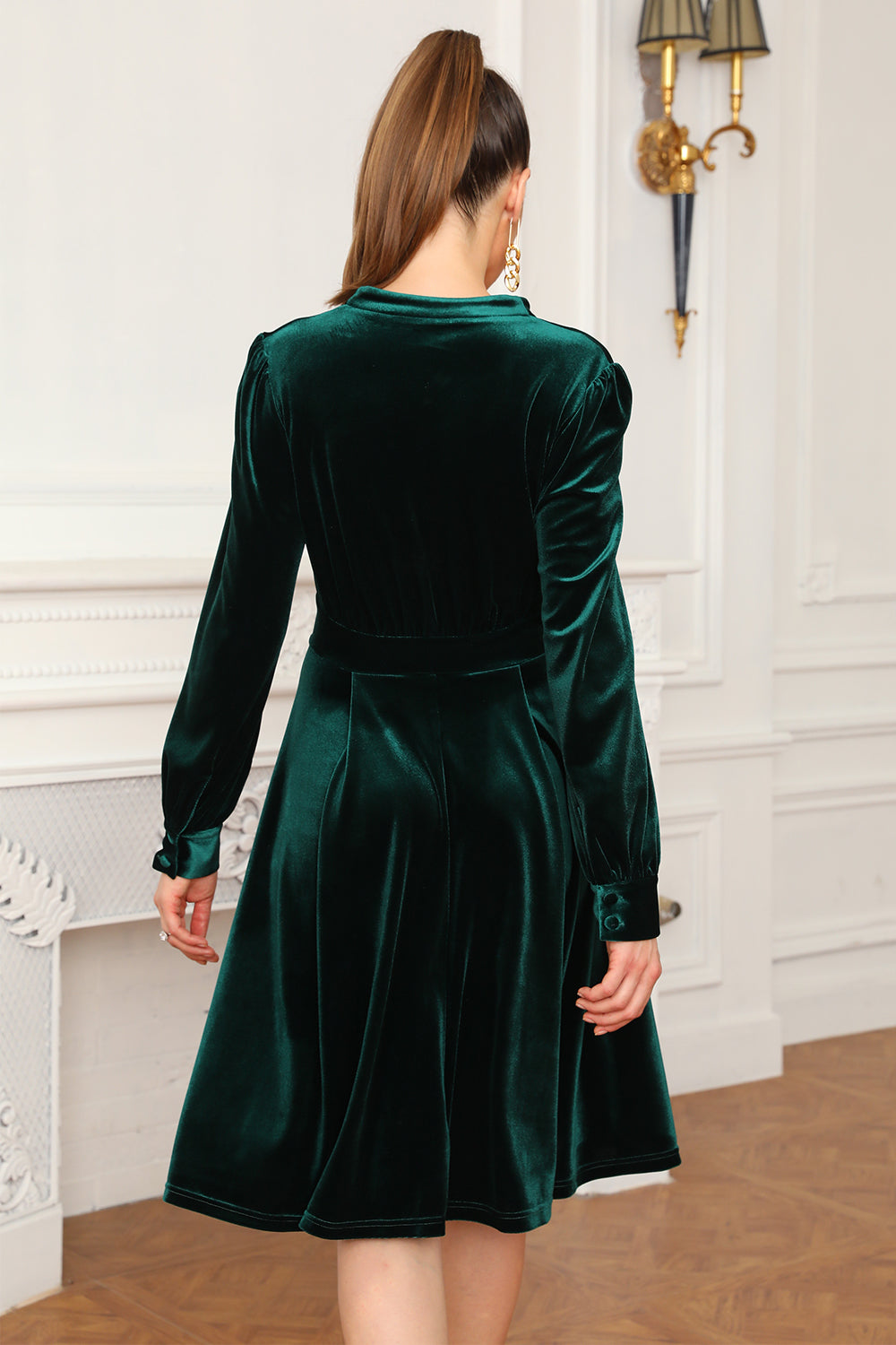 Flash Sale Velvet Cocktail Party Dress (1 stk - Tilfeldig stil og farge)