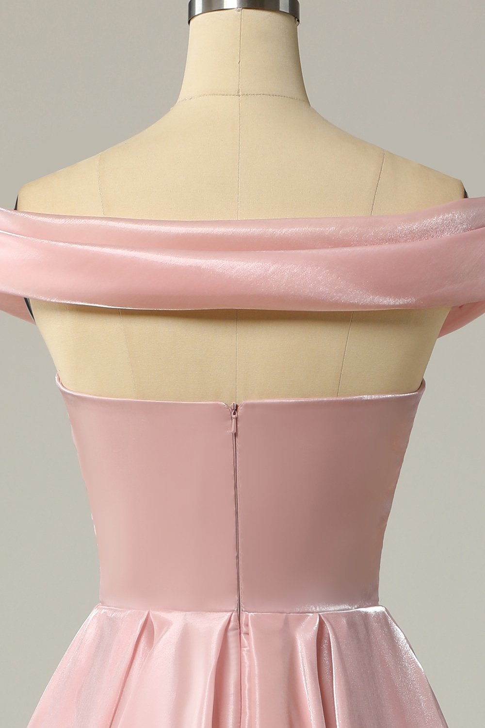 prinsesse en linje av skulderen grå blå ball fest kjole