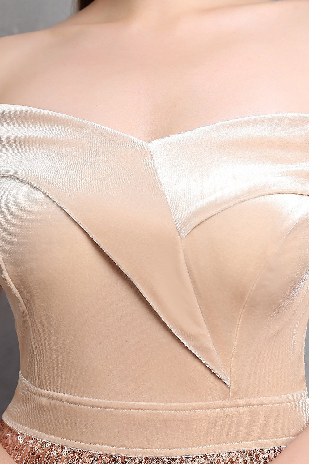 gull havfrue paljett lang prom kjole