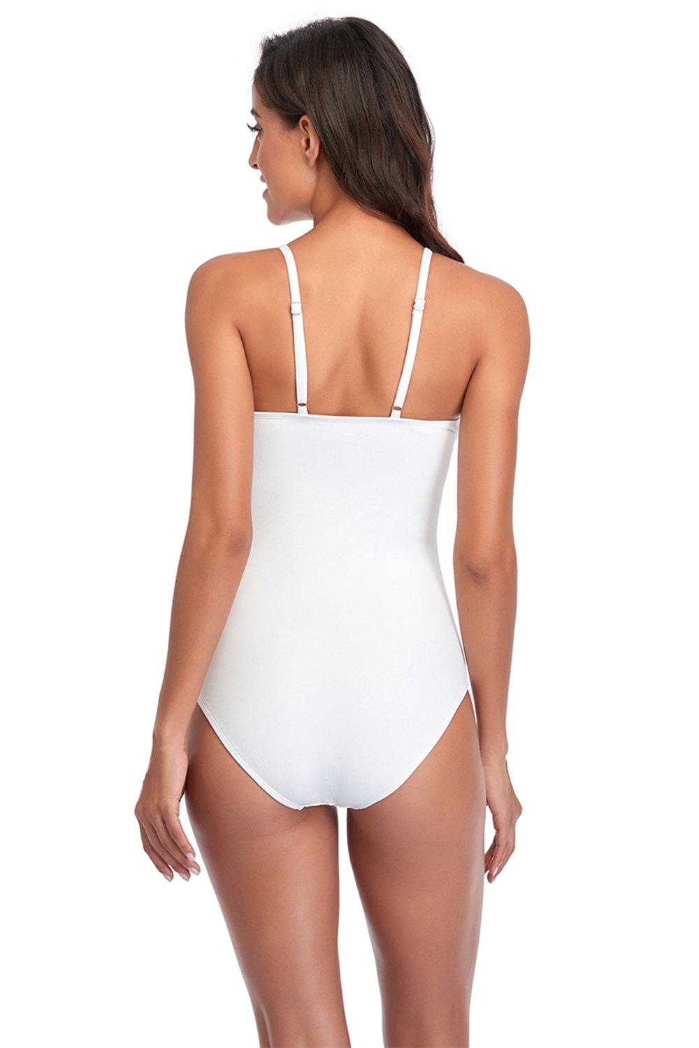 Halter åpen rygg badedrakt i ett stykke