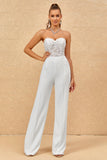 Sweetheart Ivory Wedding jumpsuits med blonder