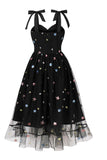 Black Pin Up 1950-tallet Vintage kjole med stjerner