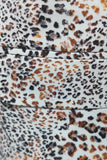 Leopard-trykt hakket jakke herreblazer