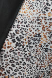 Leopard-trykt hakket jakke herreblazer