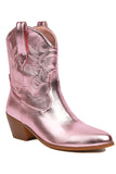 Gylden Lav Chunky Heel Western Cowgirl Støvler