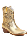 Gylden Lav Chunky Heel Western Cowgirl Støvler