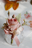 Elegant Blush Prom Wrist Corsage og menns Boutonniere for bryllupsfest