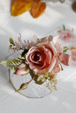 Elegant Blush Prom Wrist Corsage og menns Boutonniere for bryllupsfest