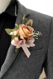 Elegant Blush Prom Wrist Corsage og menns Boutonniere for bryllupsfest