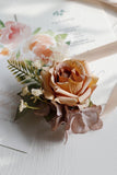 Elegant Blush Prom Wrist Corsage og menns Boutonniere for bryllupsfest