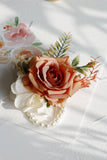 Elegant Blush Prom Wrist Corsage og menns Boutonniere for bryllupsfest