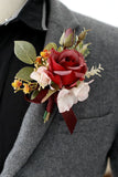 Elegant Blush Prom Wrist Corsage og menns Boutonniere for bryllupsfest